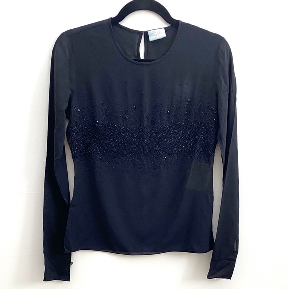 Tracy Reese Beautiful Beaded Silk Top - Picture 5 of 11